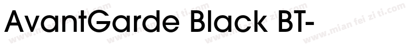 AvantGarde Black BT字体转换